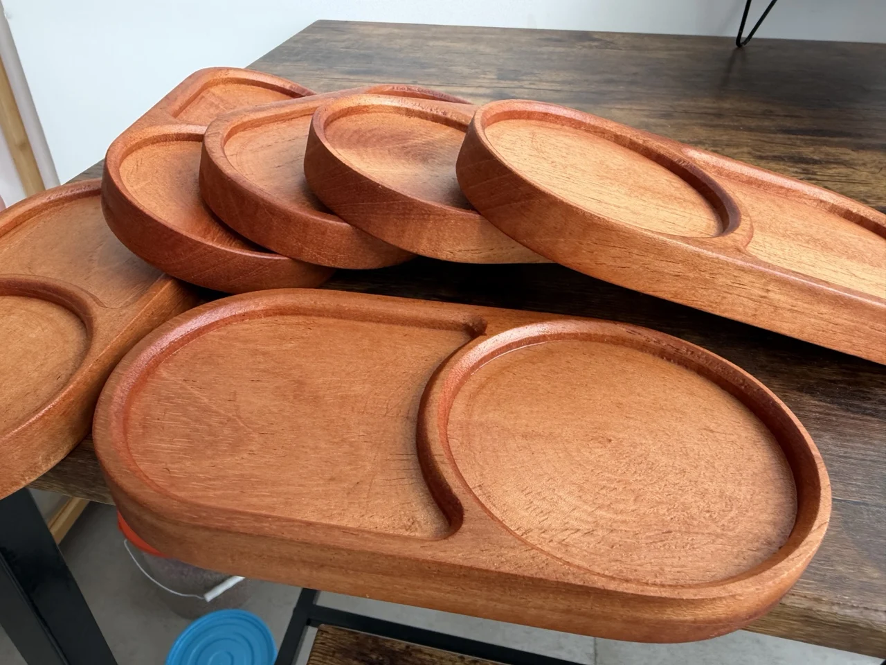 Bandeja doble de madera Tavoa